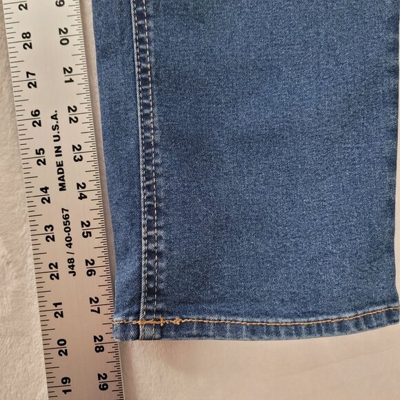 Frye Women's Straight Leg Blue Denim Jeans Size 12/31 - Picture 10 of 13